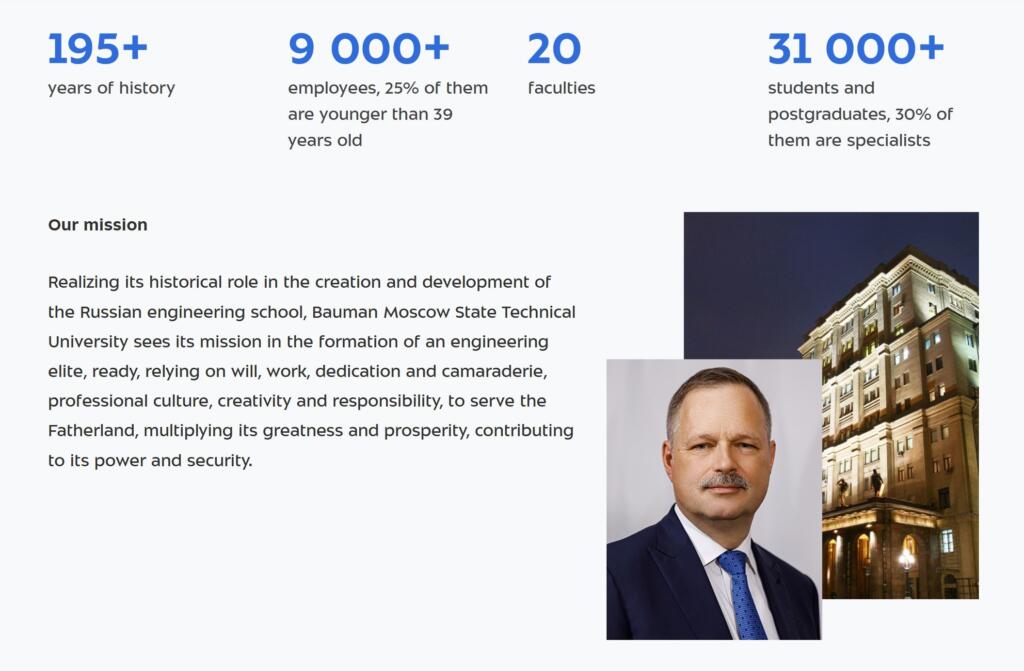 Bauman Moscow State Technical University is a Russian national research university